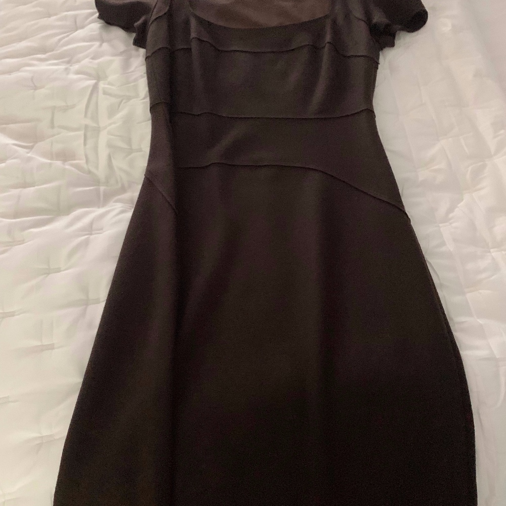 Classic brown wool dress